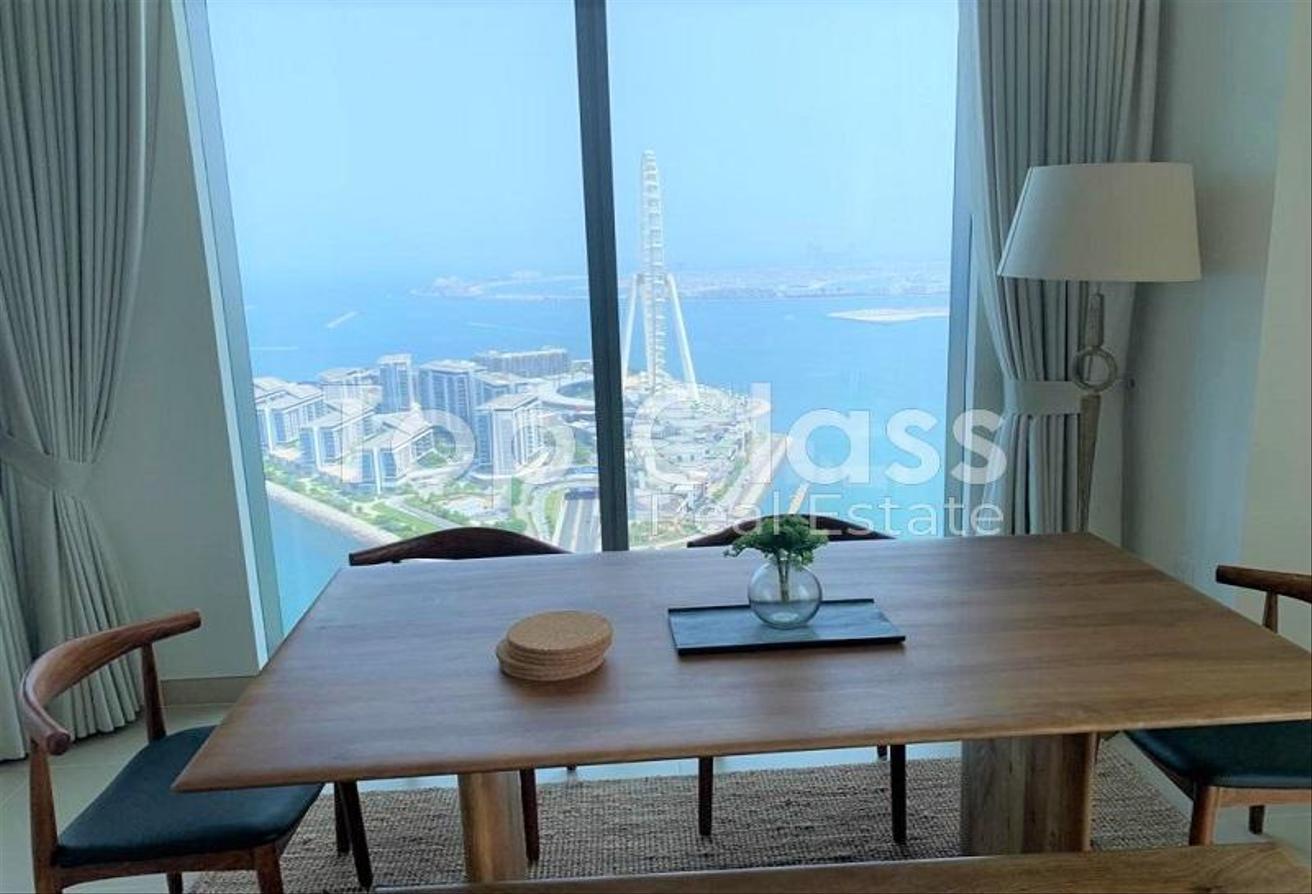 Furnished | High floor | Full Sea and Marina view photo 16
