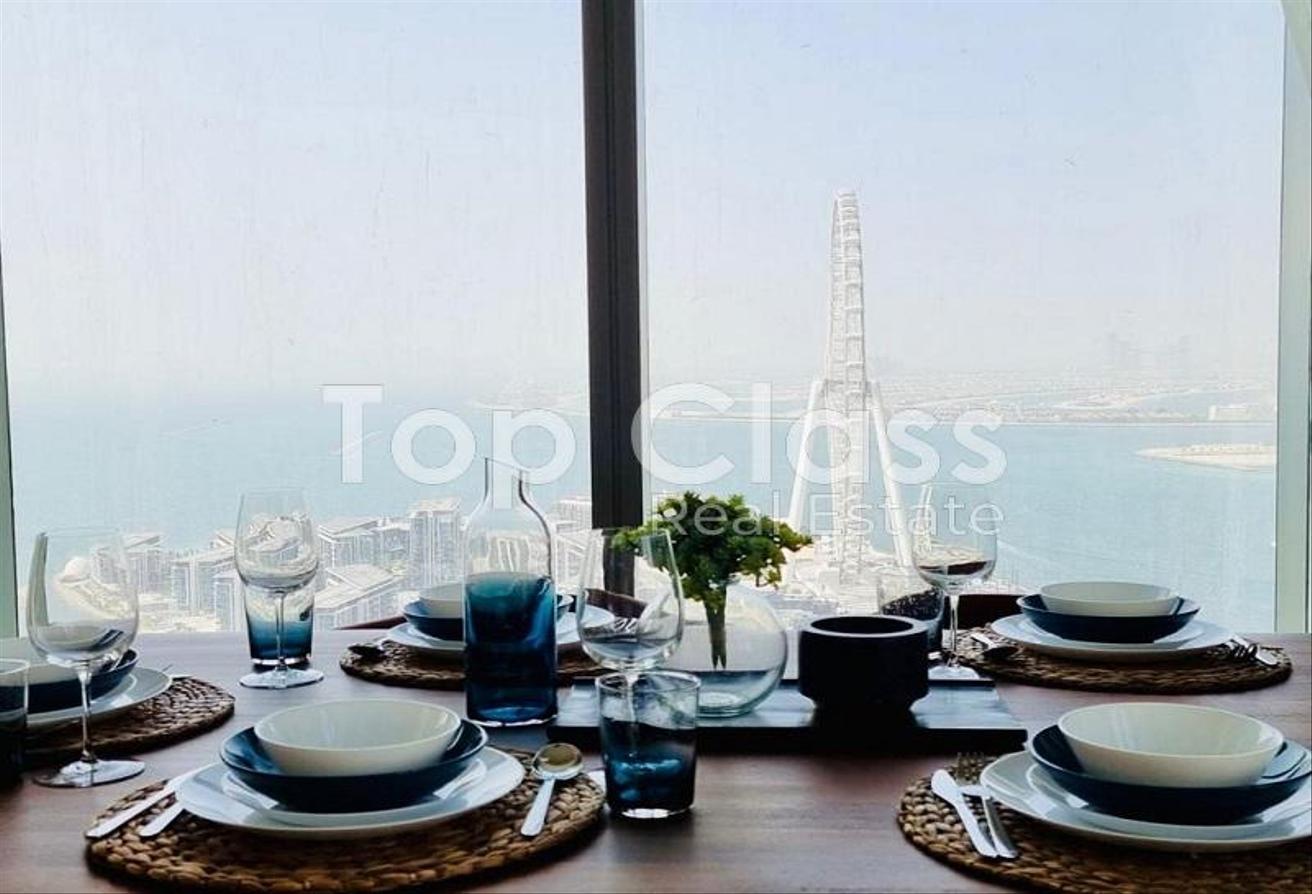 Furnished | High floor | Full Sea and Marina view photo 6