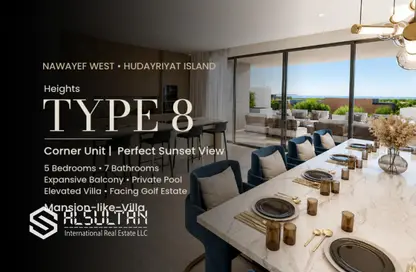 Villa - 5 Bedrooms - 7 Bathrooms for sale in Nawayef West - Al Hudayriat Island - Abu Dhabi