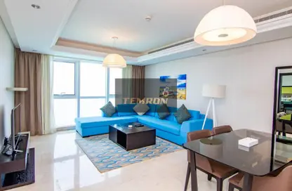 شقة - غرفة نوم - 2 حمامات للايجار في تايم مام ريزيدنس - شارع الكورنيش - أبوظبي