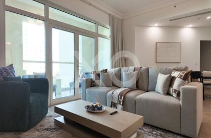 Apartment - 2 - 2 for rent in Al Tamr - Shoreline Apartments - Palm Jumeirah - Dubai