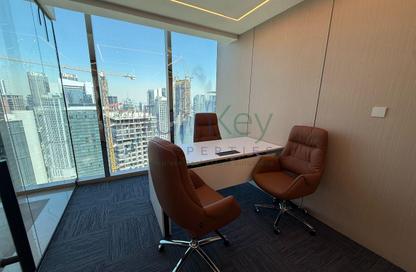 Office Space - Studio - 1 Bathroom for rent in The Prism - Business Bay - Dubai