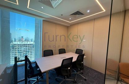 Office Space - Studio - 1 Bathroom for rent in The Prism - Business Bay - Dubai