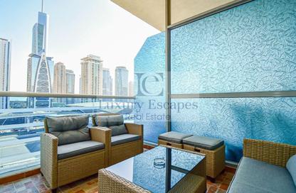 Apartment - 1 Bedroom - 2 Bathrooms for rent in Cascades Tower - Dubai Marina - Dubai