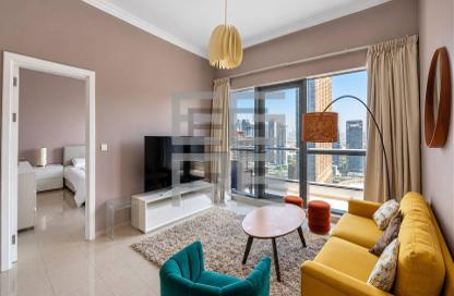 Apartment - 1 - 2 for rent in Bay Central Tower Central - Bay Central - Dubai Marina - Dubai