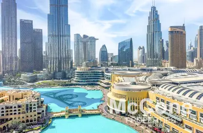 شقة - غرفة نوم - 2 حمامات للايجار في فندق برج ليك - العنوان داون تاون - وسط مدينة دبي - دبي