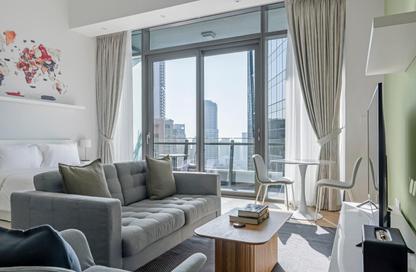 Apartment - Studio - 1 Bathroom for rent in Silverene Tower B - Silverene - Dubai Marina - Dubai