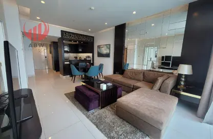 شقة - غرفة نوم - 2 حمامات للايجار في برج أبر كريست - وسط مدينة دبي - دبي