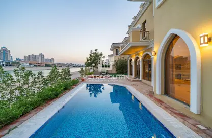 Villa - 5 Bedrooms - 6 Bathrooms for rent in Garden Homes Frond B - Garden Homes - Palm Jumeirah - Dubai