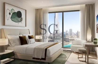 شقة - غرفة نوم - 2 حمامات للبيع في ذا سانت ريجيس ريزيدنسز – برج 2 - سانت ريجيس ريزيدنس - برج خليفة - وسط مدينة دبي - دبي