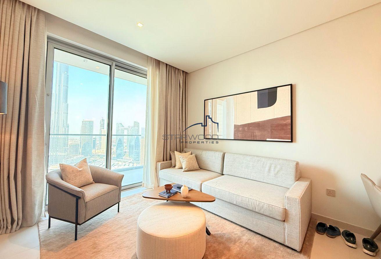 High Floor | Burj View | 3 bed + Maid | Vacant photo 6