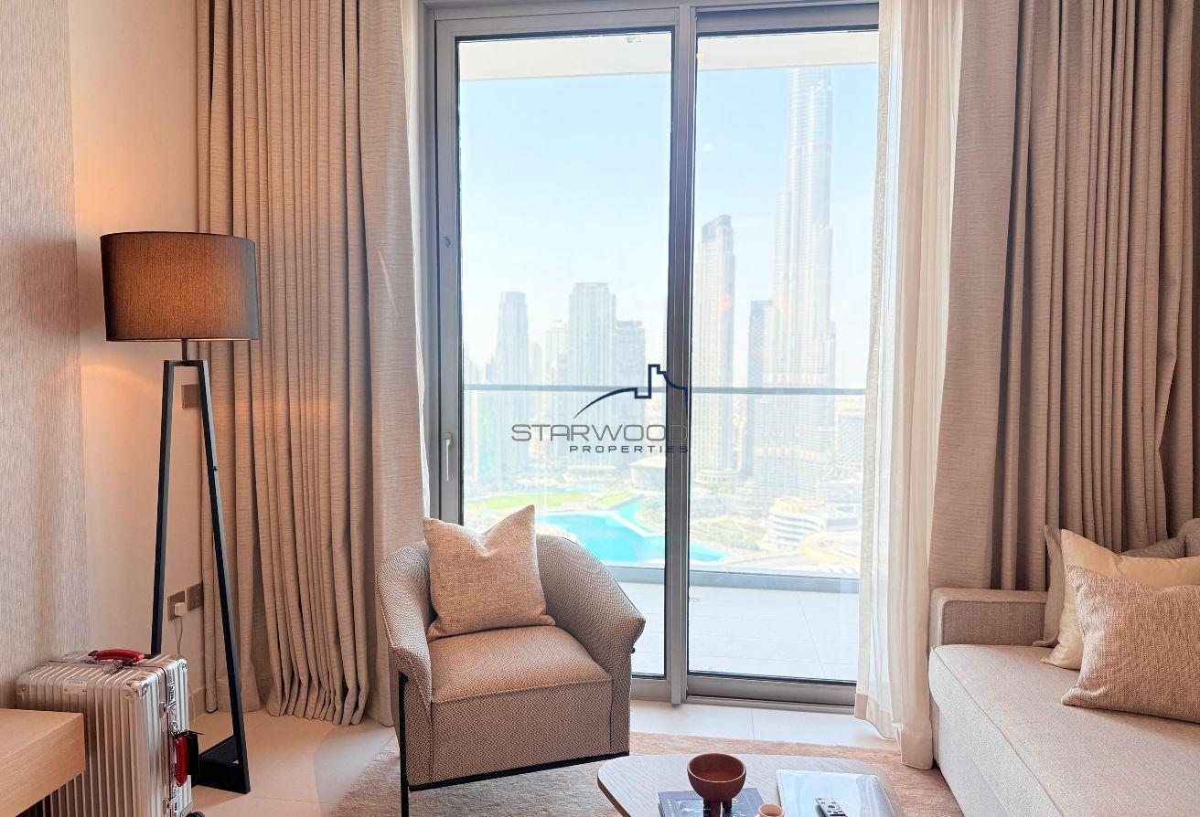 High Floor | Burj View | 3 bed + Maid | Vacant photo 5