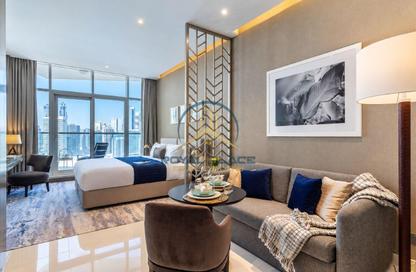 Apartment - Studio - 1 for rent in Damac Maison Prive B - Damac Maison Prive - Business Bay - Dubai