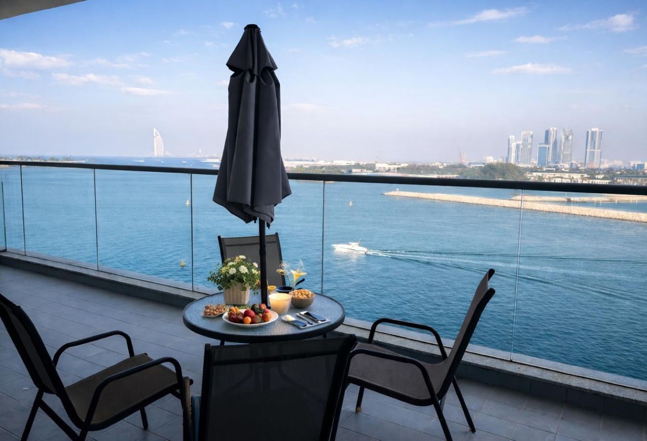 1 BEDROOM FURNISHED |POOLSIDE SEA VIEWS| BALCONY
