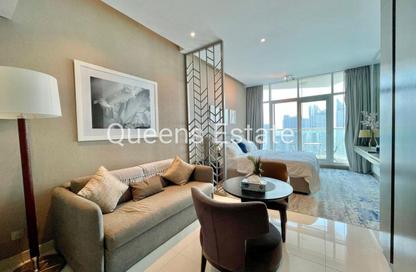 Apartment - Studio - 1 Bathroom for rent in Damac Maison Prive B - Damac Maison Prive - Business Bay - Dubai