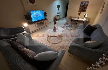 شقة - غرفة نوم - 2 حمامات للايجار في 3 برج منازل - الممزر - الشارقة - الشارقة