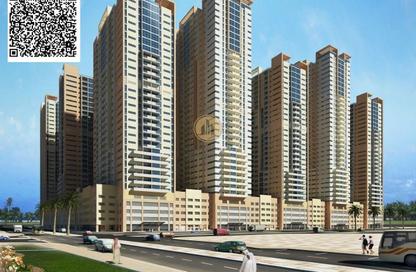 Apartment - 2 Bedrooms - 3 Bathrooms for rent in Ajman One Towers - Al Sawan - Ajman