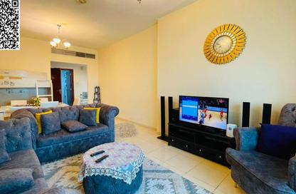 Apartment - 1 Bedroom - 2 Bathrooms for rent in Orient Tower 1 - Orient Towers - Al Bustan - Ajman