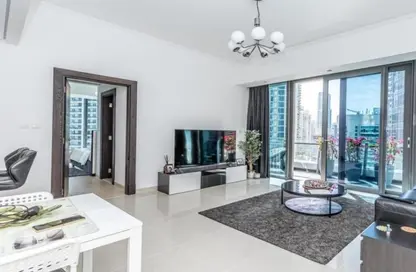 Apartment - 1 Bedroom - 2 Bathrooms for rent in Silverene Tower B - Silverene - Dubai Marina - Dubai