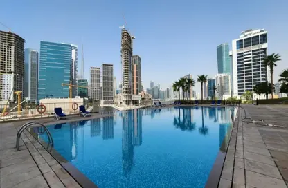 شقة - غرفة نوم - 1 حمام للايجار في برج تشرشل السكني - أبراج تشرشل - الخليج التجاري - دبي