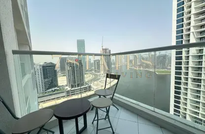 Apartment - Studio - 1 Bathroom for rent in Damac Maison Prive A - Damac Maison Prive - Business Bay - Dubai