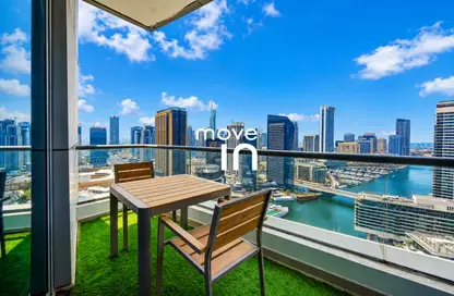 Apartment - 1 Bedroom - 2 Bathrooms for rent in Bay Central Tower Central - Bay Central - Dubai Marina - Dubai