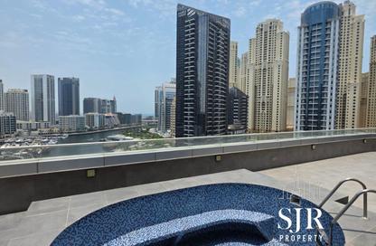 Penthouse - 4 Bedrooms - 4 Bathrooms for rent in The Waves Tower B - The Waves - Dubai Marina - Dubai