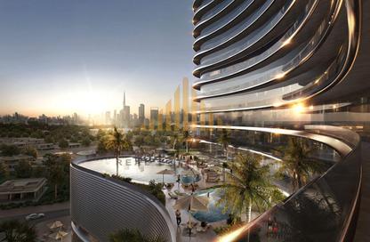 Retail - Studio - 2 Bathrooms for sale in Binghatti Skyflame 1 - Binghatti Skyflame - Majan - Dubai