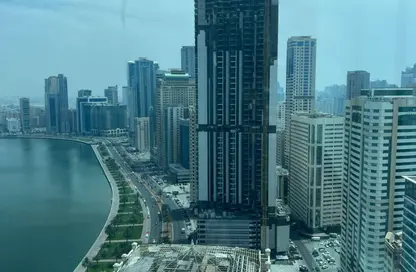 Apartment - 2 Bedrooms - 3 Bathrooms for sale in Al Dana Tower - Al Majaz 3 - Al Majaz - Sharjah