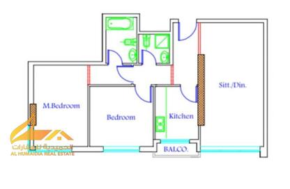 Apartment - 2 Bedrooms - 2 Bathrooms for sale in Almond Tower - Garden City - Ajman